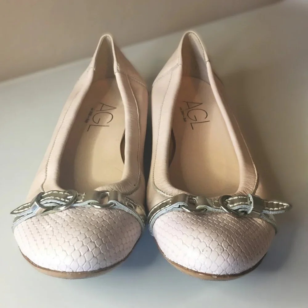 AGL 🫧 "Monika" Cap Toe Ballet Flat - Picture 2 of 16